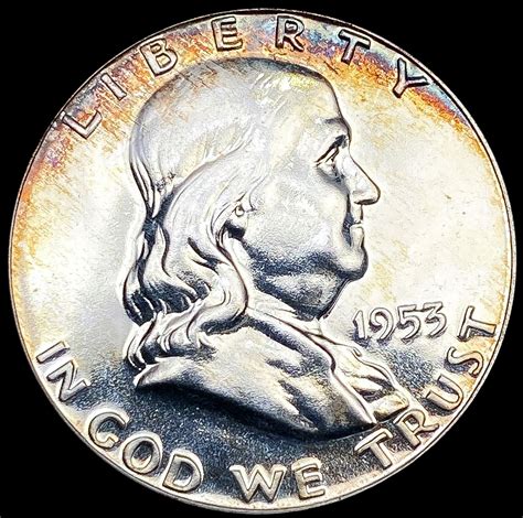 1953 Franklin Half Dollar Choice Proof Auction