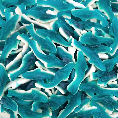 Snapklik.com : Blue Sharks Gummy Candy 2 Pound Pack Blue Raspberry And ...