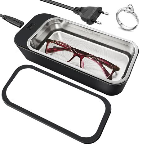 Serplex® Ultrasonic Mini Jewelry Cleaner with 42 kHz Stainless Steel ...