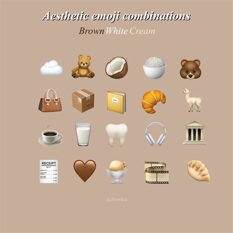 Aesthetic brown emoji combinations | Emoji combinations, Instagram ...
