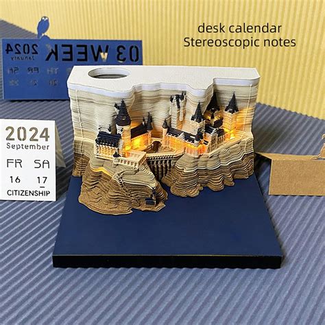 SIWEME 3D Art Calendar 2024,Desk Calendar 2024 Magic Castle India | Ubuy