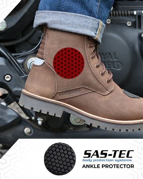 Bronson Retro Motorcycle Riding Boots (BLACK) | Viaterra Gear ...