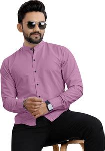 RAHUL LOOK Men Solid Casual Pink Shirt - Buy RAHUL LOOK Men Solid ...