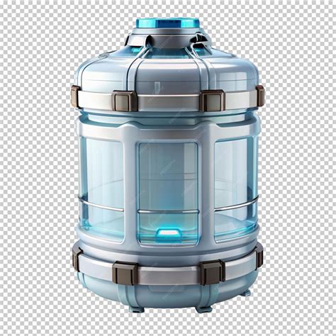 Sci fi water clean container on transparent background | Premium AI ...