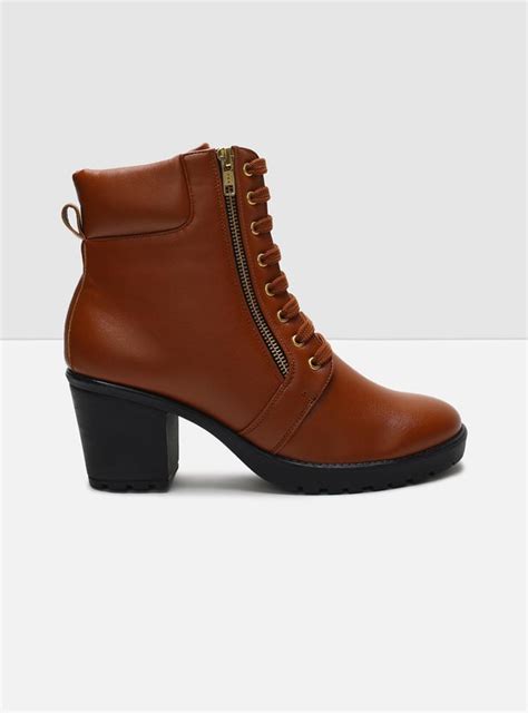 Buy MAX Women Solid Block Heels Boots Online at just Rs. 1999.0 ...