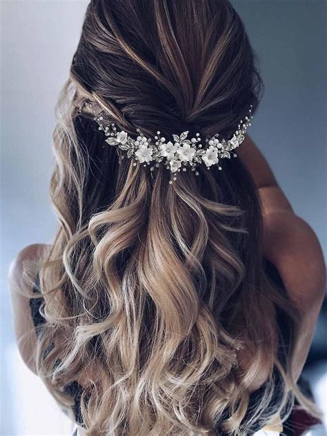 Crystal wedding hair pieces online