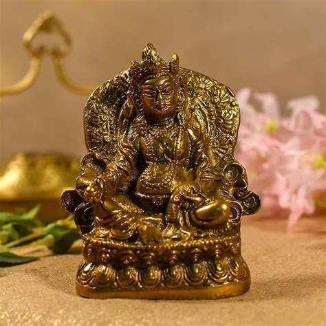 Buy Spiritual Lord Kuber Brass Idol Online in India - Mypoojabox.in