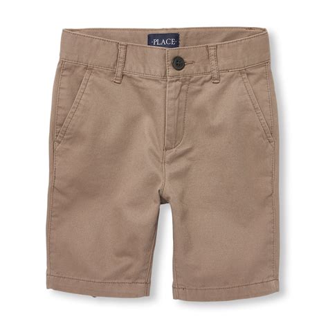 The Children's Place Big Boys' Chino Shorts, Chocolate Heart 02046, 5 ...