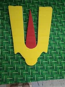 Isha Foam Namam –Yellow - Red Colour Cut-Out for Backdrops for ...