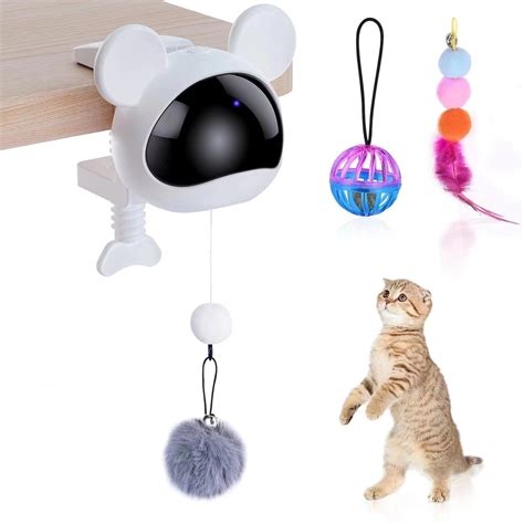 Buy Automatic Cat Toy, Popular, Cat Feather Toy, USB Rechargeable Cat ...