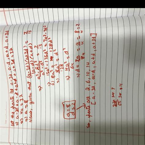 Divide 32 into four parts which are the 4terms of an AP such that the ...