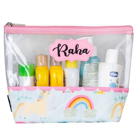 Clear Zip Kit - Blue Unicorn – Rosada Baby