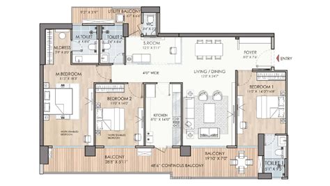 Puri Diplomatic Residences, Sector 111 Gurgaon - 3/4 BHK Apartments