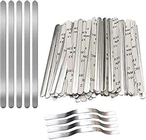 Nose Bridge Strips for Mask, Aluminum Metal Nose Strip, Adjustable Nose ...