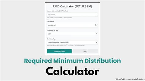 Calculation For Minimum Required Distribution