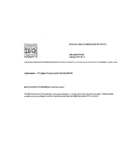 ISO 387:1977, Hydrometers - Principles of construction and adjustment ...