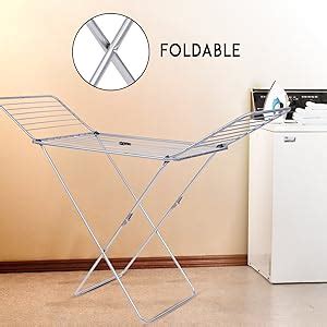 Gimi Alucom Aluminium & Steel Dryer Stand, Silver : Amazon.in: Home ...