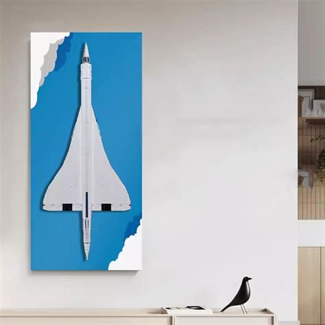FEIRUBO Transparent Lego 10318 Concorde Wall Mounted Photo India | Ubuy