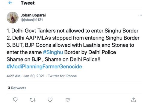 Here Are Some Farmers' Protest Tweets That Twitter Blocked in Response ...