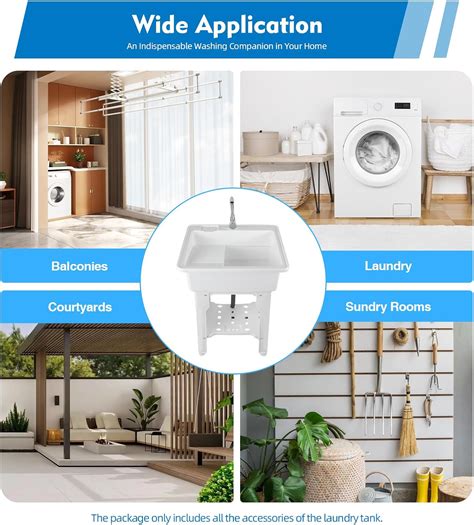 CRYBY Plastic Laundry Sink with Washboard, Freestanding India | Ubuy