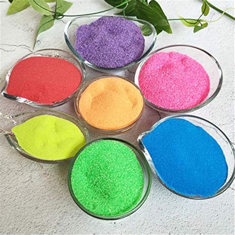 Amazon.com: MEIEST 7 Pack Colorful Magic Sand,Amazing Hydrophobic Sand ...