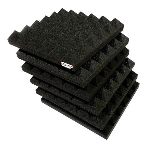 URBAN-X® Pyramid Soundproofing Studio Acoustic Foam 1'x1' ft. - 2 ...