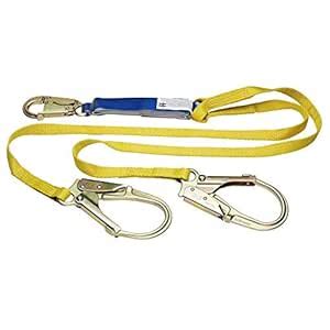 Werner C411200 6-Foot DeCoil Twinleg Lanyard (Dcell Shock Pack, Snap ...