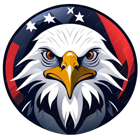 Premium Vector | Freedom symbol bald eagle vector