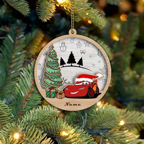 Custom Name Christmas Disney Cars Ornament 2024, Cars Characters ...