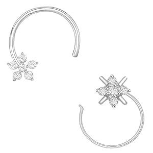 Buy PeenZone 92.5-925 Sterling Silver Cubic Zirconia AD Multi Color ...