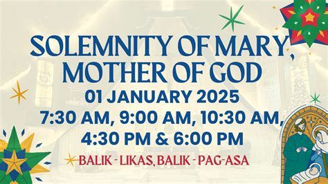Solemnity of Mary, Mother of God – Our Lady of Perpetual Help Parish