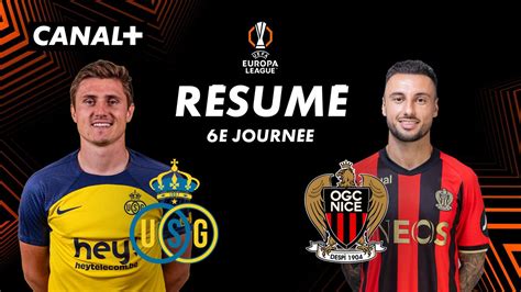 Le résumé de Union St Gilloise / OGC Nice en streaming direct et replay ...