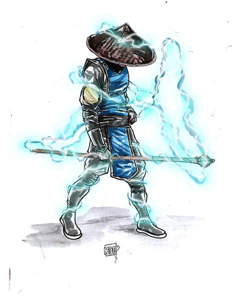Raiden Mortal Kombat Drawing
