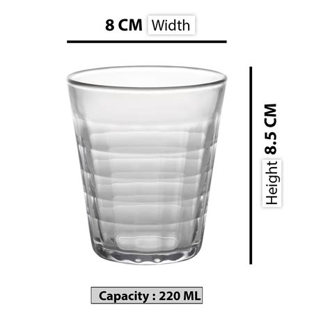Duralex Prisme Clear Tumbler 220 ML 6 Pcs – Home Asia Store