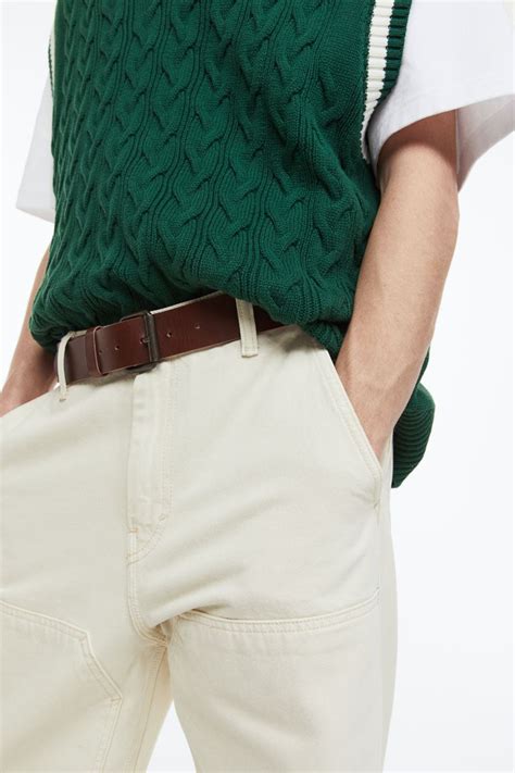 Leather belt - Brown - Men | H&M IN