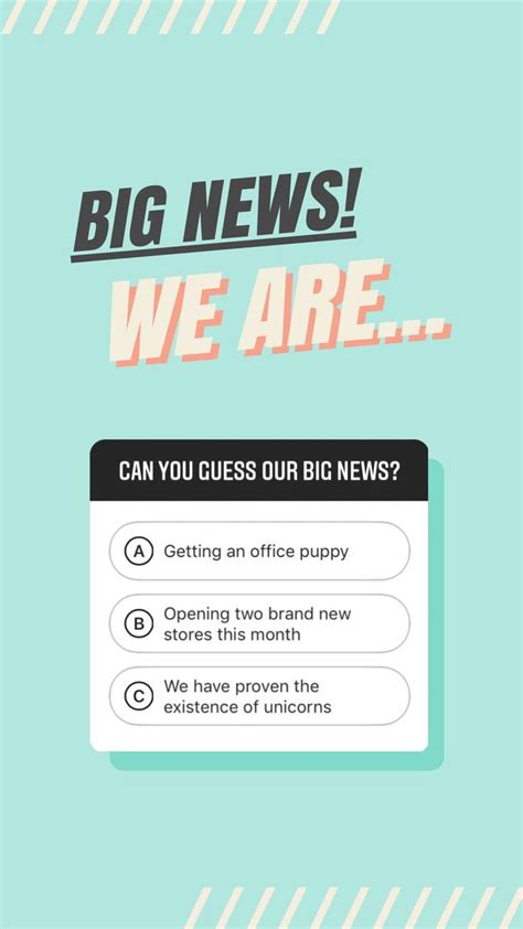 instagram story quiz template