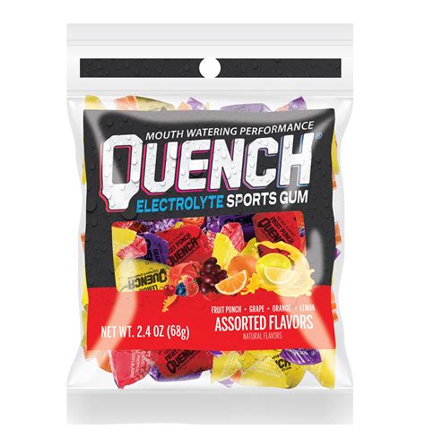 Snapklik.com : Quench Gum Variety Bag, Electrolytes Chewing Gum For ...