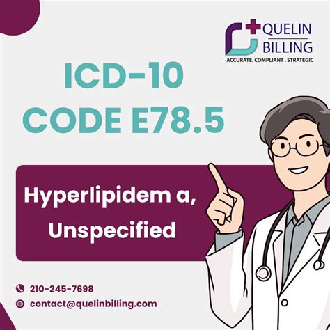 ICD-10 Code E78.5: Hyperlipidemia, Unspecified - Quelin Billing