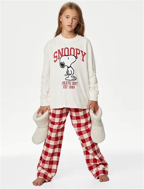 Buy Snoopy™ Pyjamas (6-16 Yrs) at Marks & Spencer