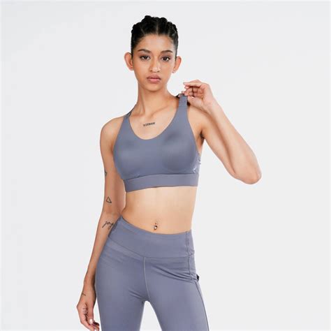 Women's High Support Adjustable Sports Bra with Cups - Dark Red