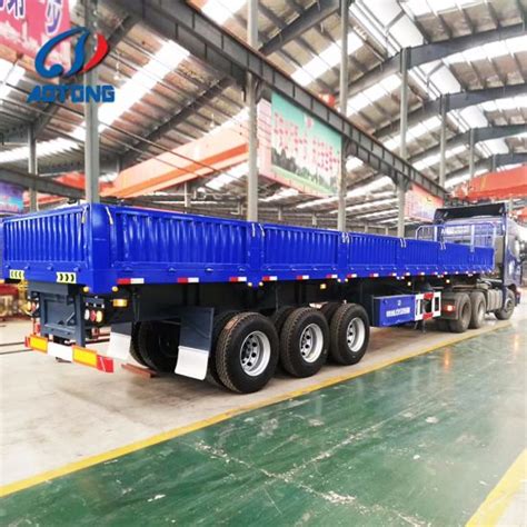 China 2/3 Axis Side Dump Truck Trailer with 5 Hydraulic Cylinder ...