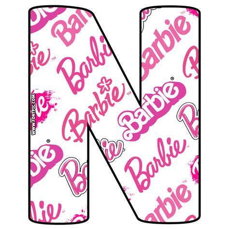 Barbie Letter N - FontPic.com