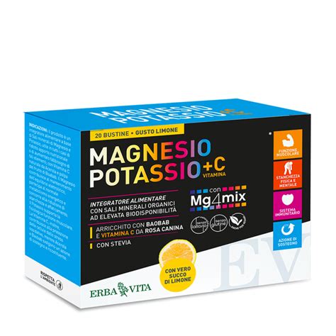 Magnesium Potassium + C Erba Vita 20 Sachets - Loreto Pharmacy