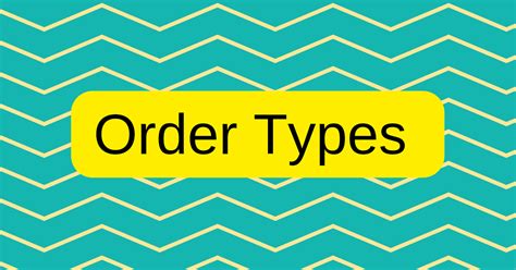 Image result for Order Types