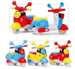 Pack of 2 - Mini Scooter Friction Toys for Kids Vehicle Toys (Mini ...