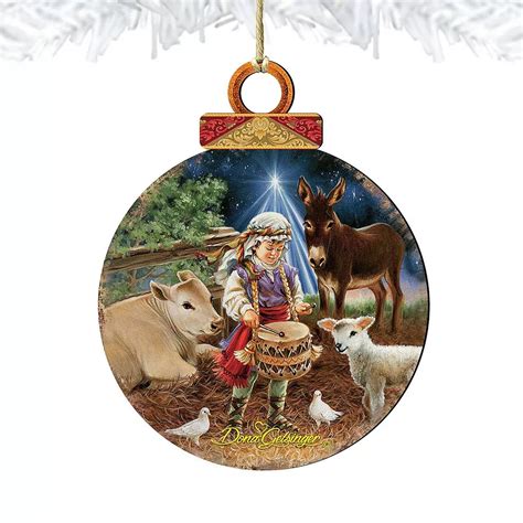 Little Drummer Boy Wooden Holiday Ornament by Gelsinger - Nativity ...