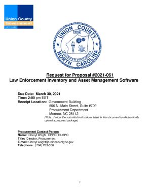 Fillable Online Request for Proposal #2021-061 Law Enforcement ...