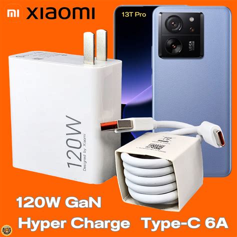 ที่ชาร์จ Xiaomi 120W Type-C 6A Hyper Charge สำหรับ เสี่ยวมี่ 13T Pro ...