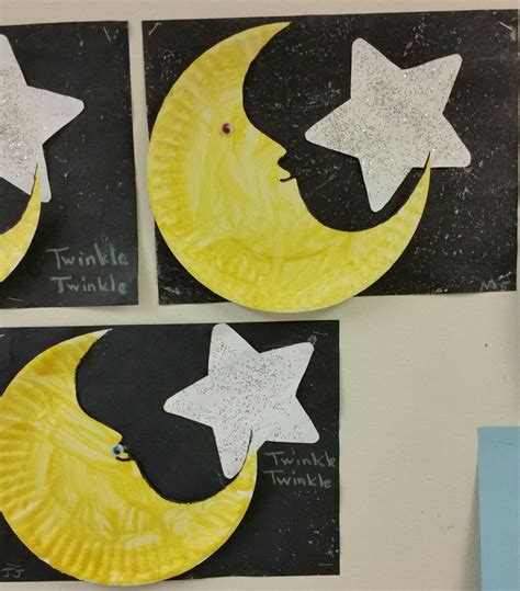 Easy preschool craft. We used water & epsom salt for the sky. White ...