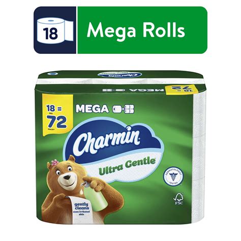 Charmin Ultra Gentle Essential Lotion Toilet Paper, 18 Mega Rolls ...